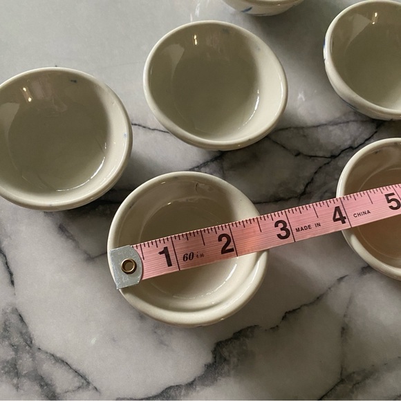 Vintage Japanese Ceramics Set 6 Dipping Dishes - Picture 9 of 9